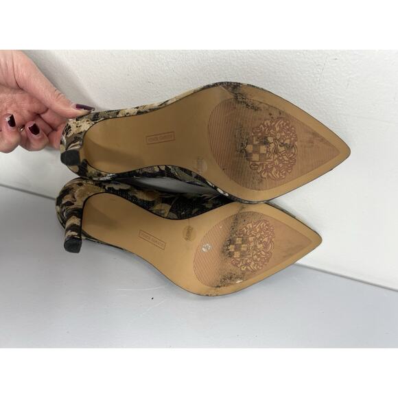 Vince Camuto Abstract Multicolor Embellished Pointed Toe Heels Women’s Size 7.5 - Picture 8 of 8